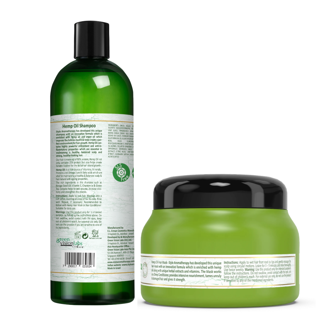 HEMP OIL SHAMPOO + MASK
