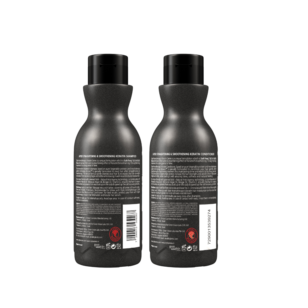 KERATIN SHAMPOO(400ML) + CONDITIONER(400ML)