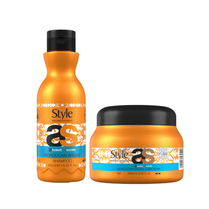 MOROCCAN ARGAN SHAMPOO + MASK