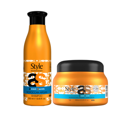 MOROCCAN ARGAN SHAMPOO + MASK