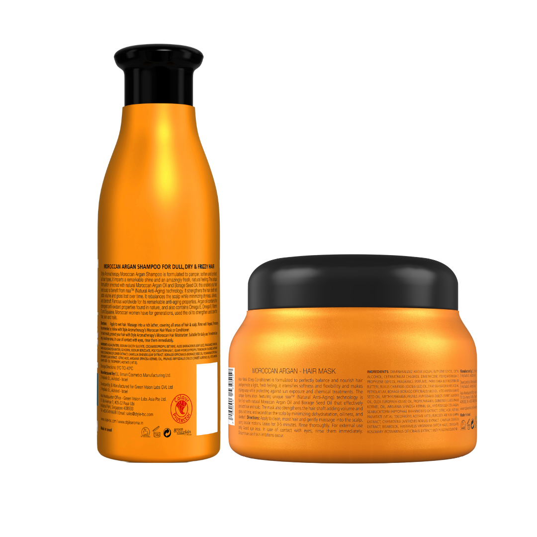 MOROCCAN ARGAN SHAMPOO + MASK