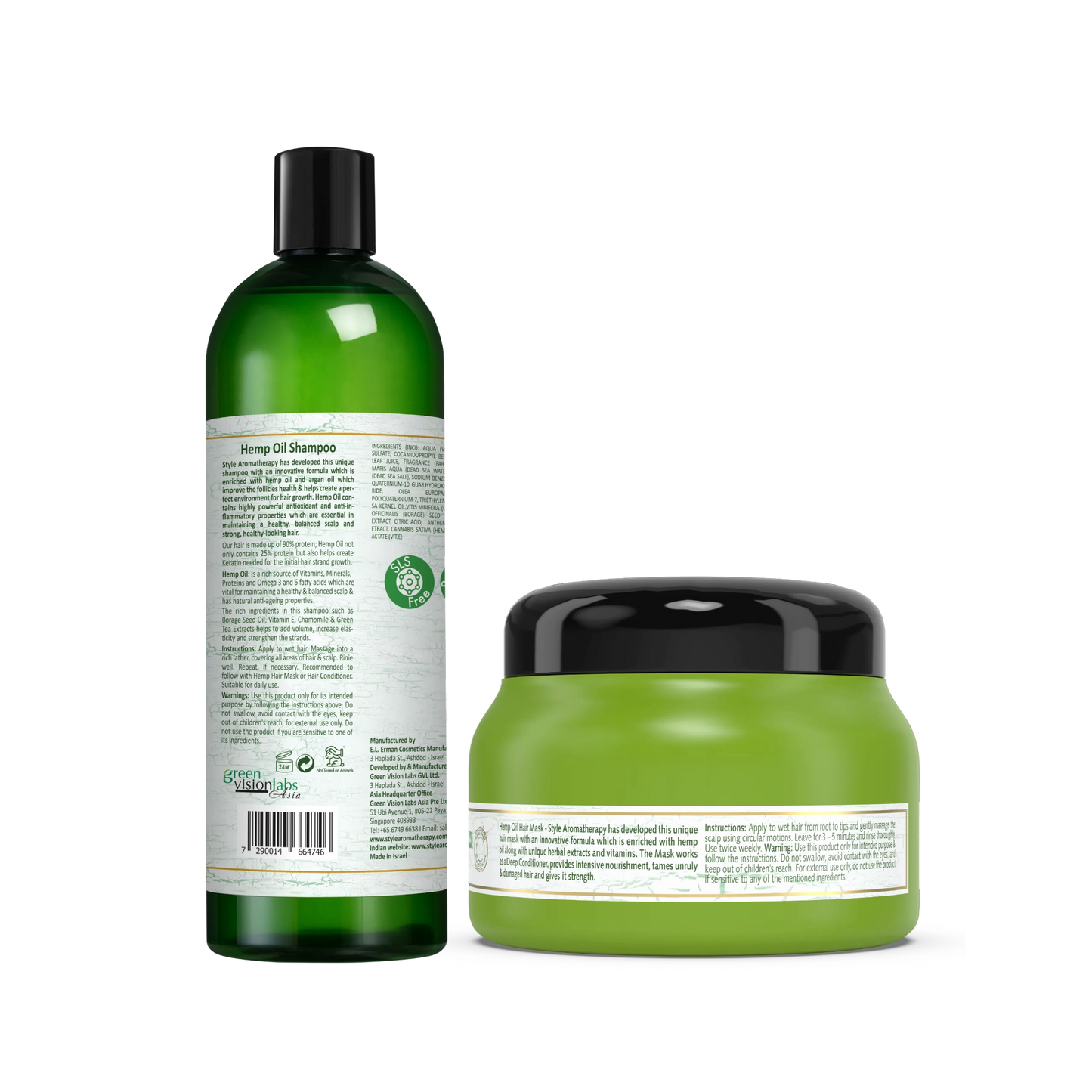 HEMP OIL SHAMPOO + MASK